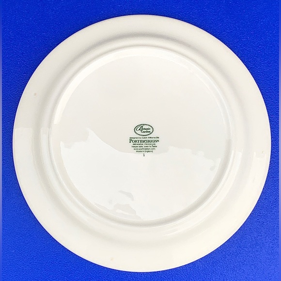 Vtg Discontinued Portmeirion Botanic Garden Treasure Flower Salad Plate - Picture 11 of 16
